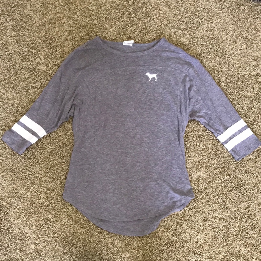 Grey Victoria Secret PINK T-shirt
